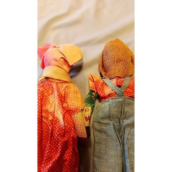 Vintage souvenirs of New Orleans black dolls 12-in tall hand-painted in fair con - Picture 5 of 6